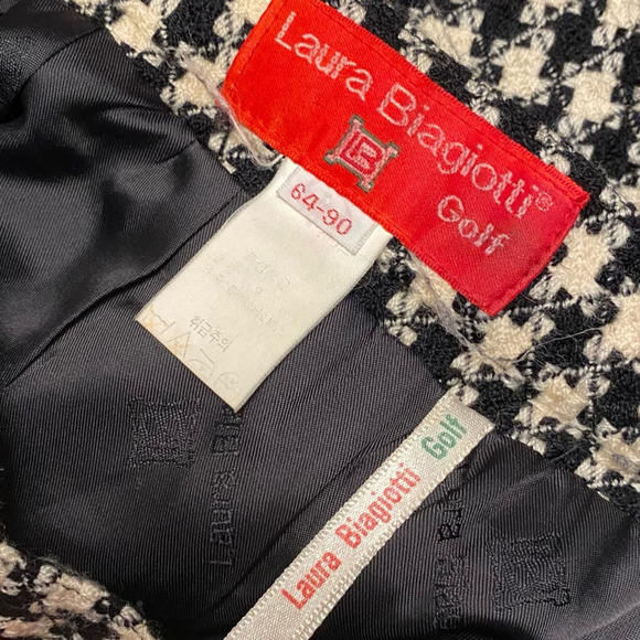 Laura Biagiotti Golf Vintage Herringbone Women's sz XS Classy Academia Old Money - Picture 2 of 14